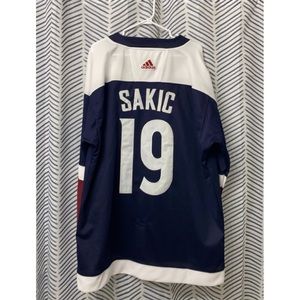 Men's Colorado Avalanche Joe Sakic Adidas Authentic Alternate Jersey